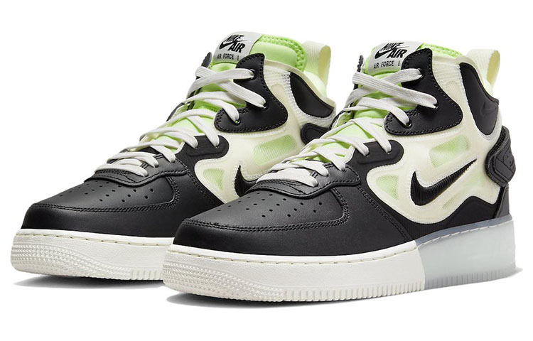 Nike Air Force 1 React Black Neon Nike LOOKBOOK DQ1872 100 lookbook